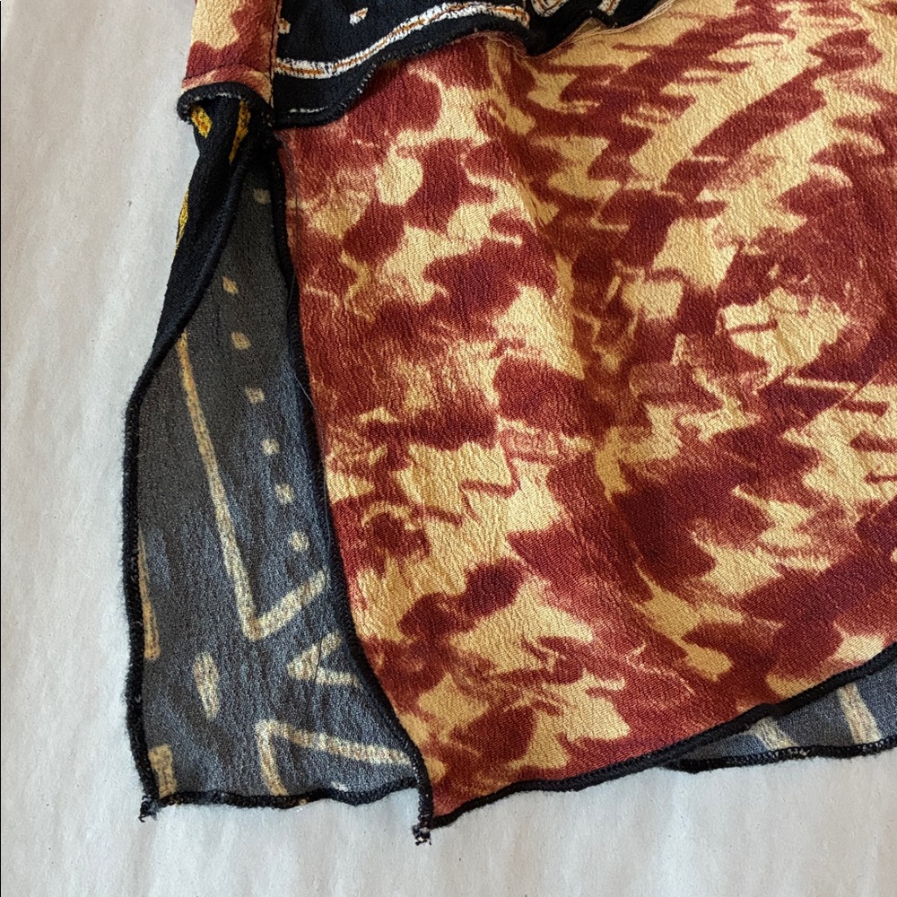 JOHN MARK Size Large Artsy Patchwork Exposed Seam… - image 9